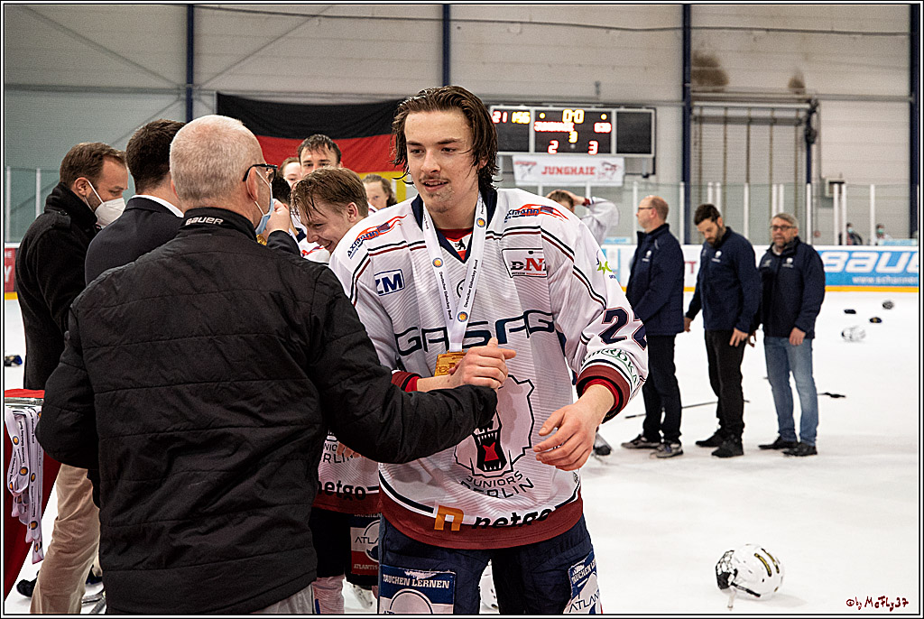 U20-DNL Meisterschaftsfinale;  Koelner Junghaie - Eisbaeren Juniors Berlin; Koeln, 27.03.2022